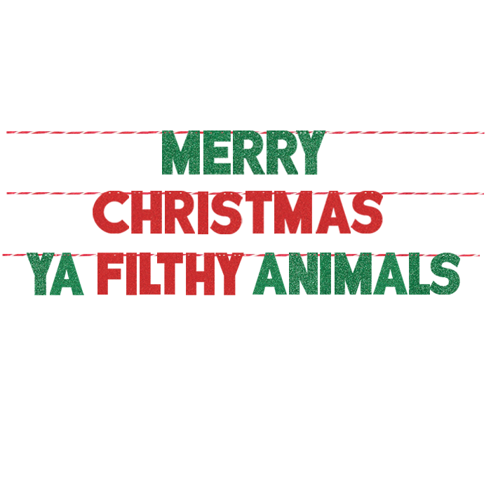 MERRY CHRISTMAS YA FILTHY ANIMALS