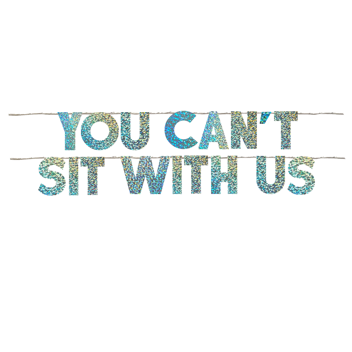 YOU CAN'T SIT WITH US
