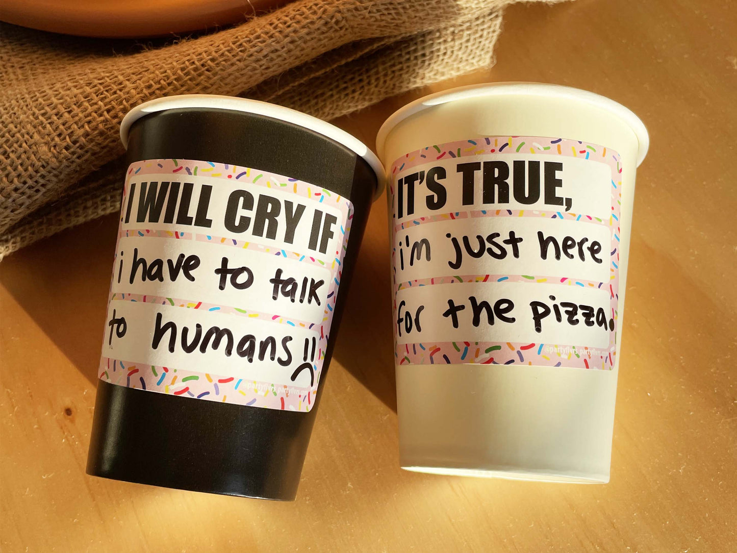 FILL-IN PARTY STICKERS