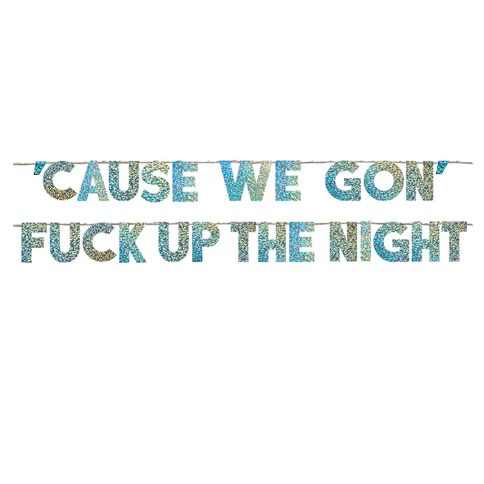 'CAUSE WE GON' FUCK UP THE NIGHT
