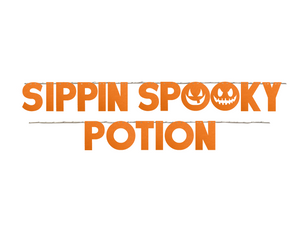 SIPPIN SPOOKY POTION Halloween Party Garland