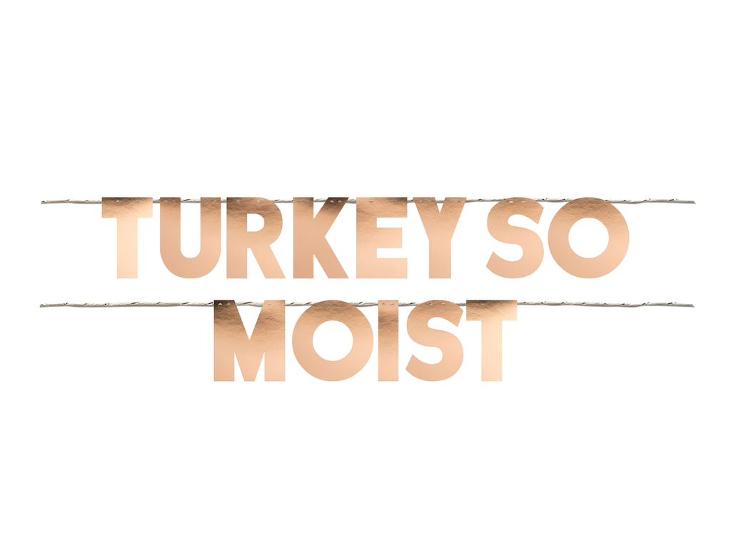 TURKEY SO MOIST Thanksgiving Party Garland